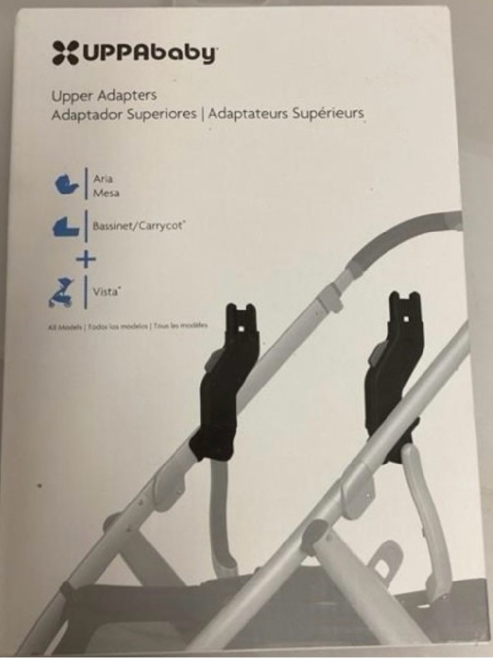 UPPAbaby Black Upper Adapters for Aria, Mesa & Vista